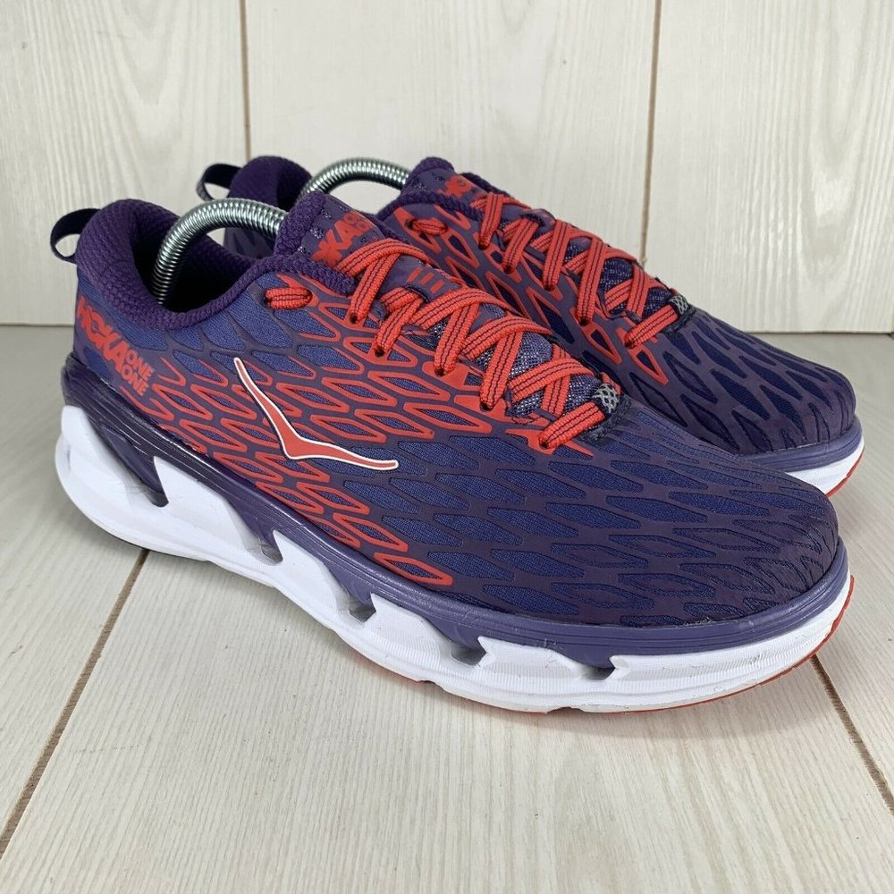 HOKA ONE ONE Vanquish 2 Running Shoes Women’s Size 10 Purple Red